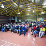 la Municipalidad de Río Gallegos concentró a usuarios y usuarias de los gimnasios y espacios recreativos municipales.