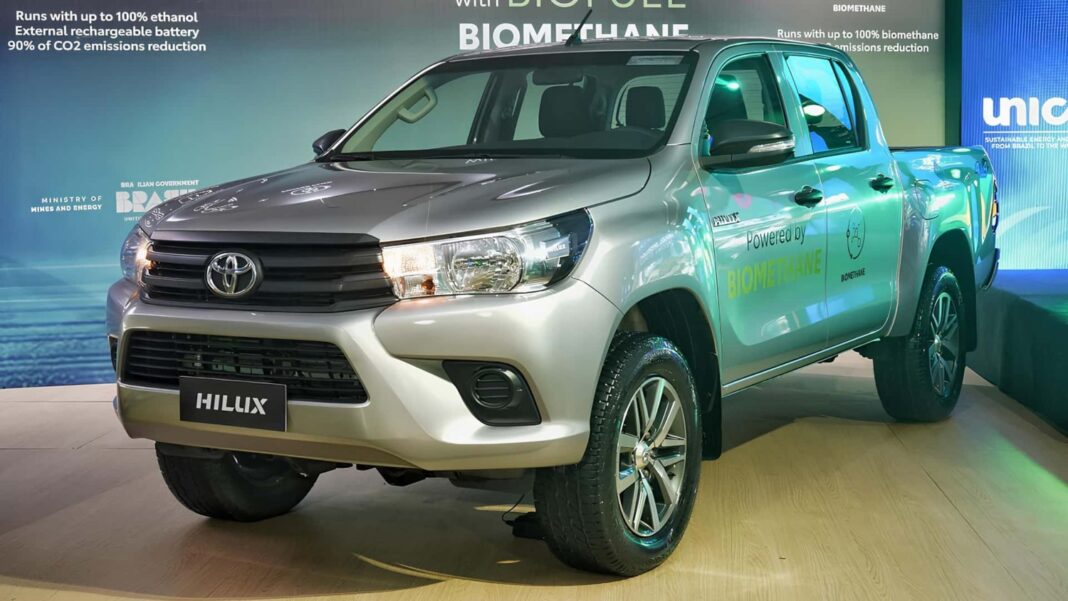 Desarrollo regional: Toyota presentó un prototipo de Hilux impulsada a biogás