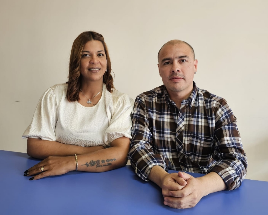 Legisladora provincial Gisela Dos Santos y Sixto Benítez