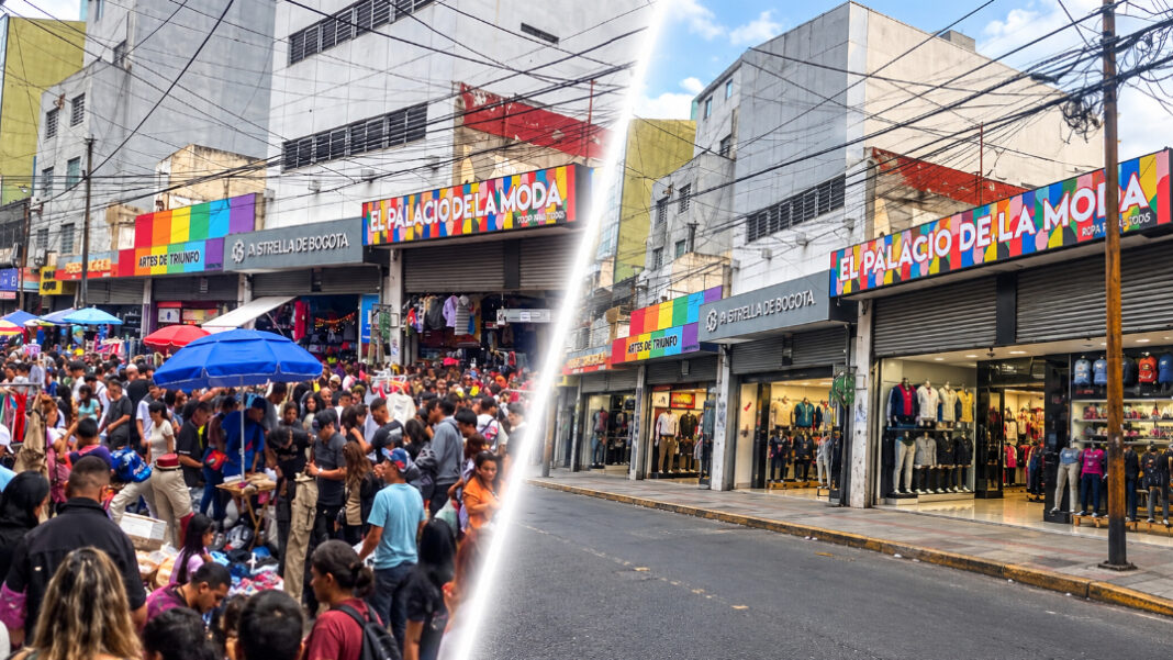 centro comercial av. avellaneda antes y despues